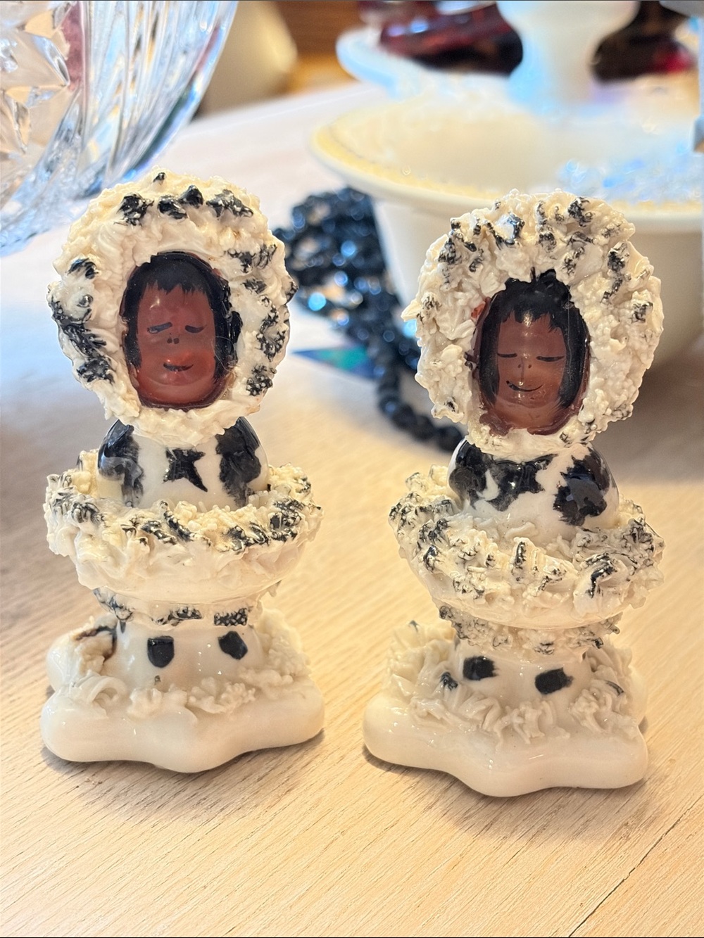 Mid Century Vintage Inuit Eskimo Salt & Pepper Shakers